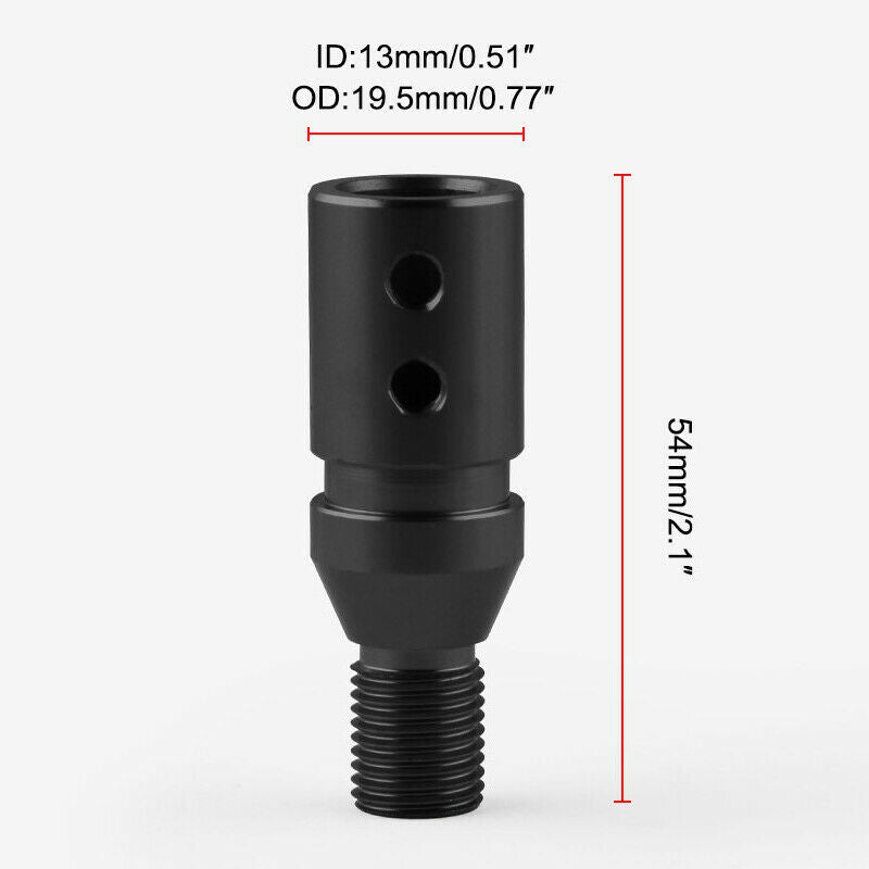 Car Aluminum Auto Gear Shifter Thread Converter Gear Lever Adapter 12 x 1.25 Kit