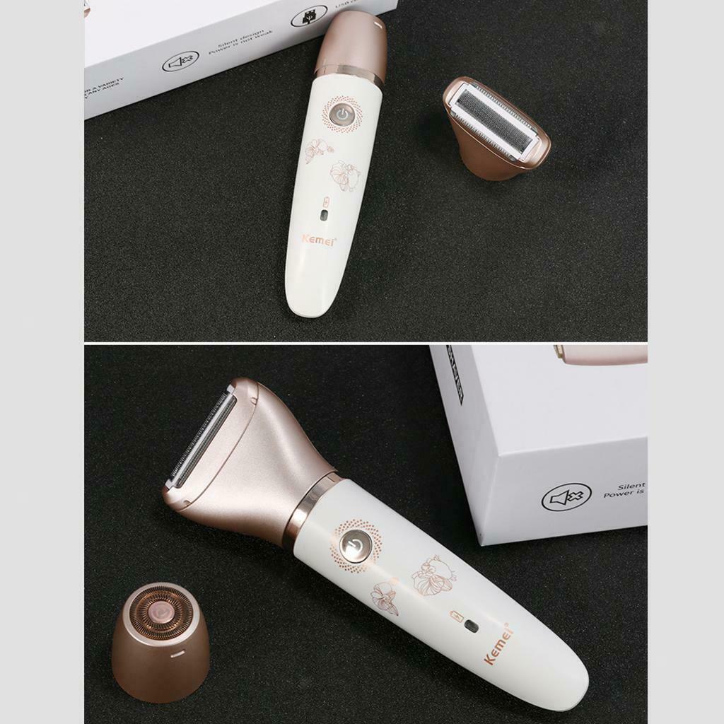 Electric Lady Shaver Hair Remover 2-in-1 Epilator for Face Legs Full Body