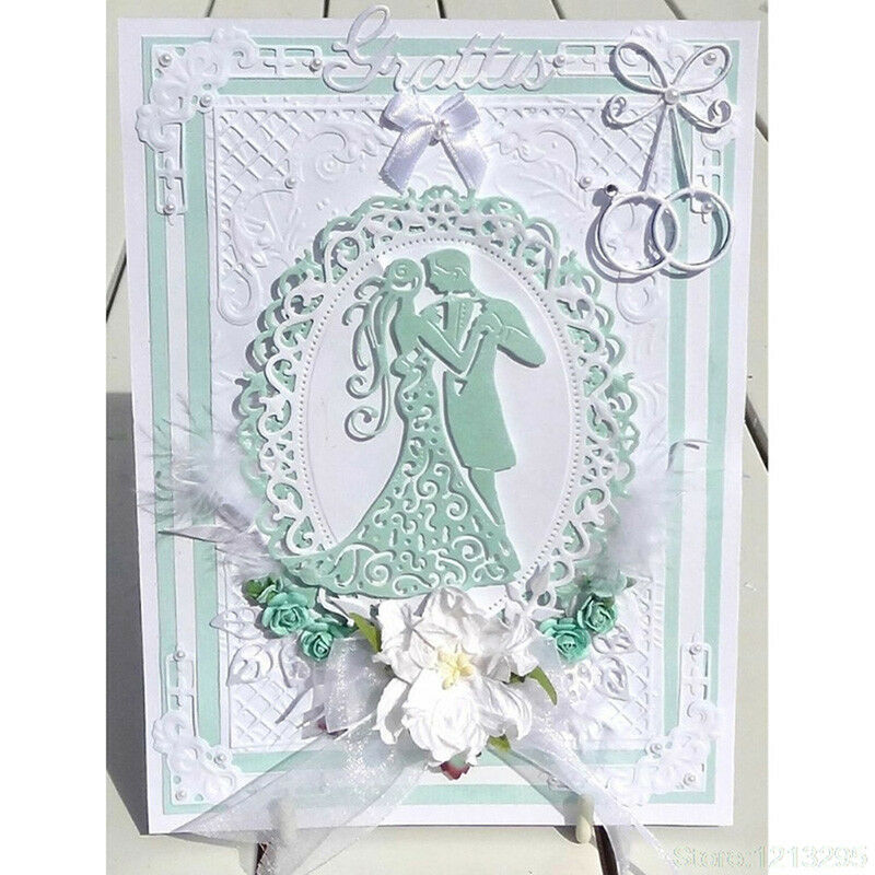 Romantic Dancing Lovers Wedding Cutting Dies For Scrapbooking Card Craft D.l8