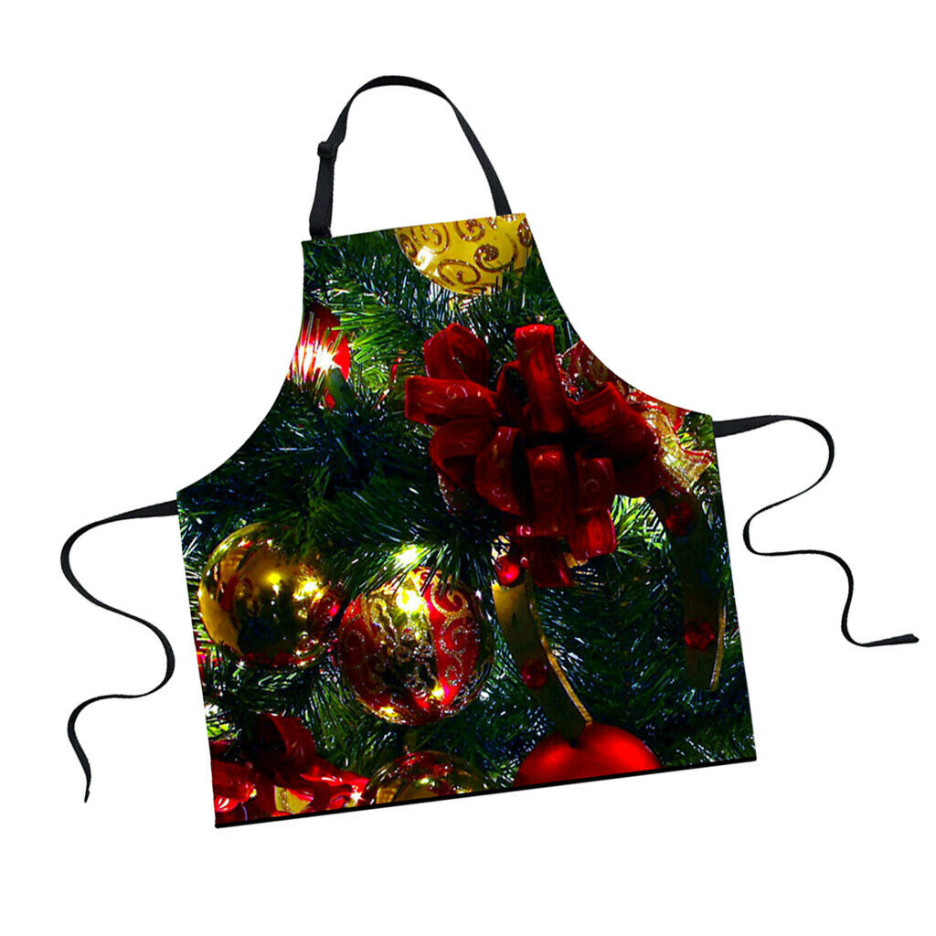 Christmas Adults Chef Apron for Kitchen Festive Cooking Baking Knot