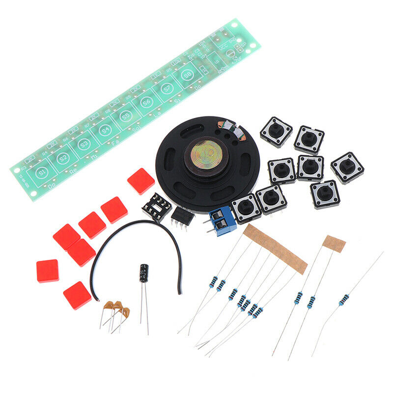 1 set DIY Kit NE555 Component Electronics Piano Organ Module Battery Box WF