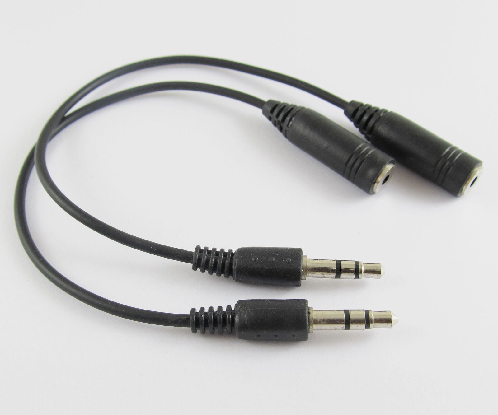 5pcs 0.18M 3.5mm Male to 2.5mm Female Stereo Headset Audio Adapter Cable NEW