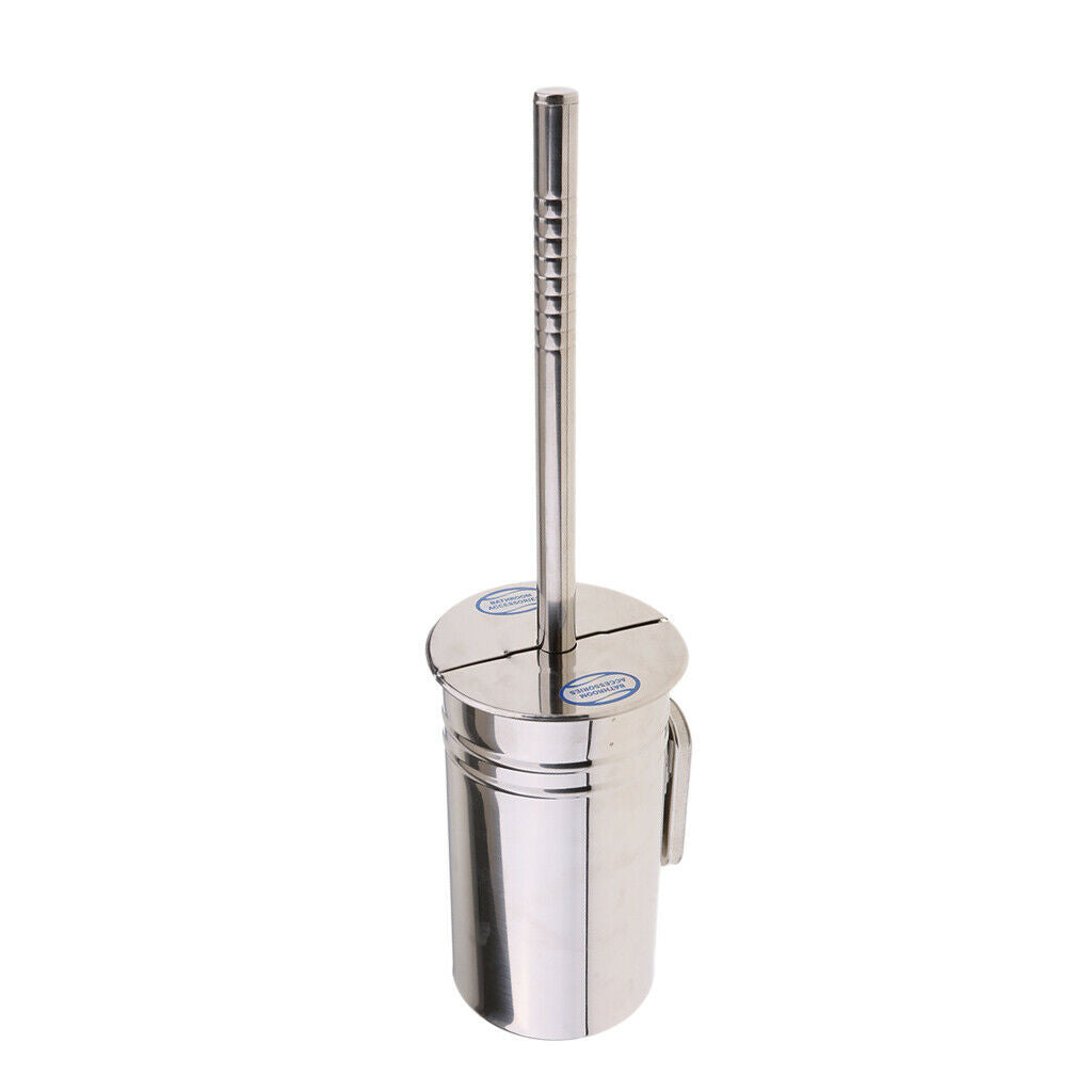 Stainless Steel Boat Home Bathroom Toilet Cleaning Brush Holder Set