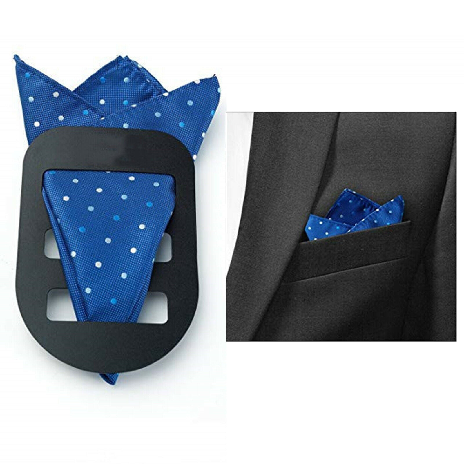 2X 3Pack Pocket Square Holder Keeper Handkerchief For Men Accessory 8x12cm