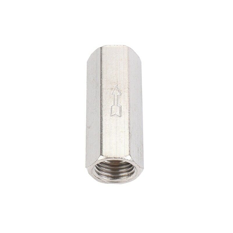 Brass 1/4'' Threaded BSPP Female Full Port One Way Air Check Gas Oil Water ValI3