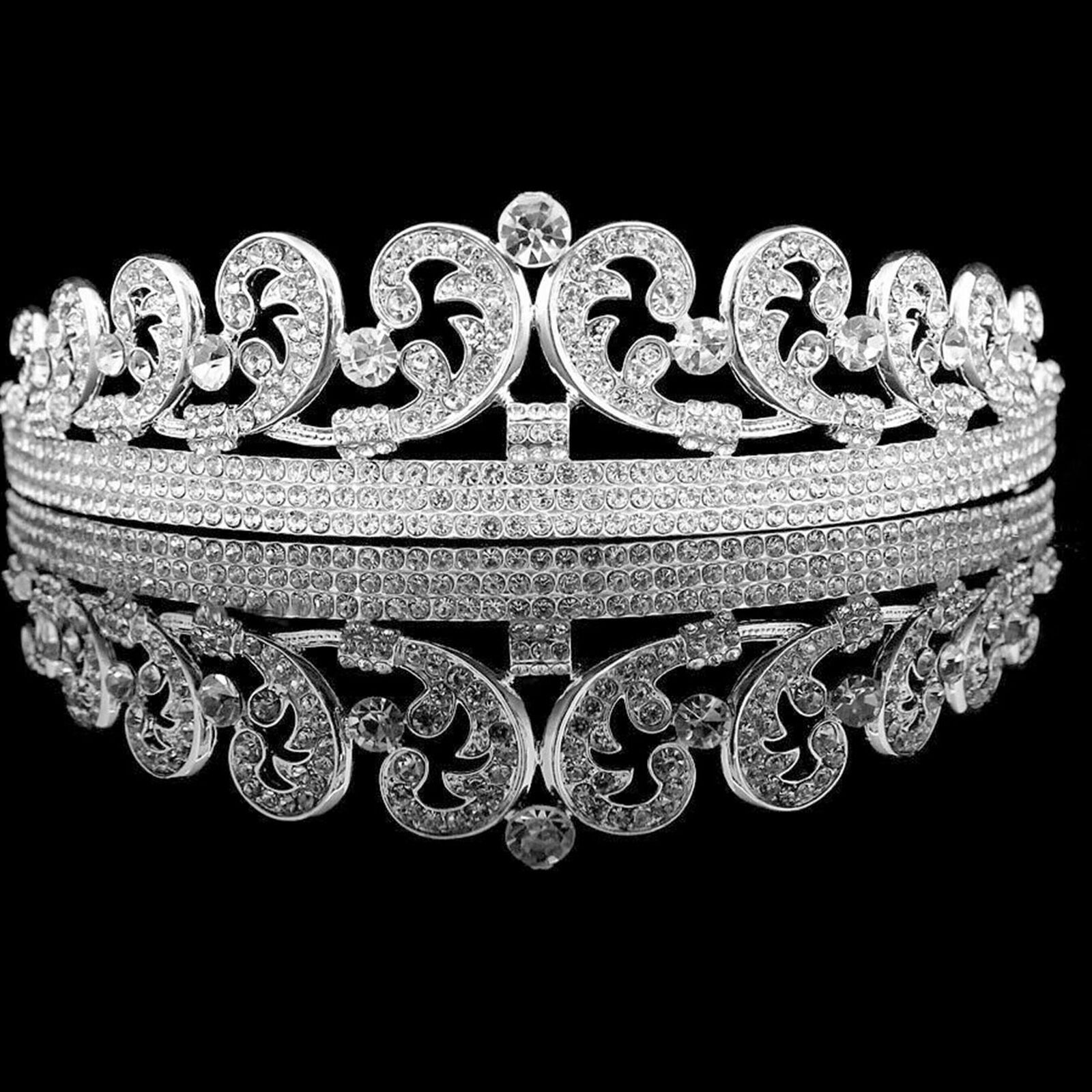 WomenCrystal Princess Wedding Bridal Crown Hair Accessory