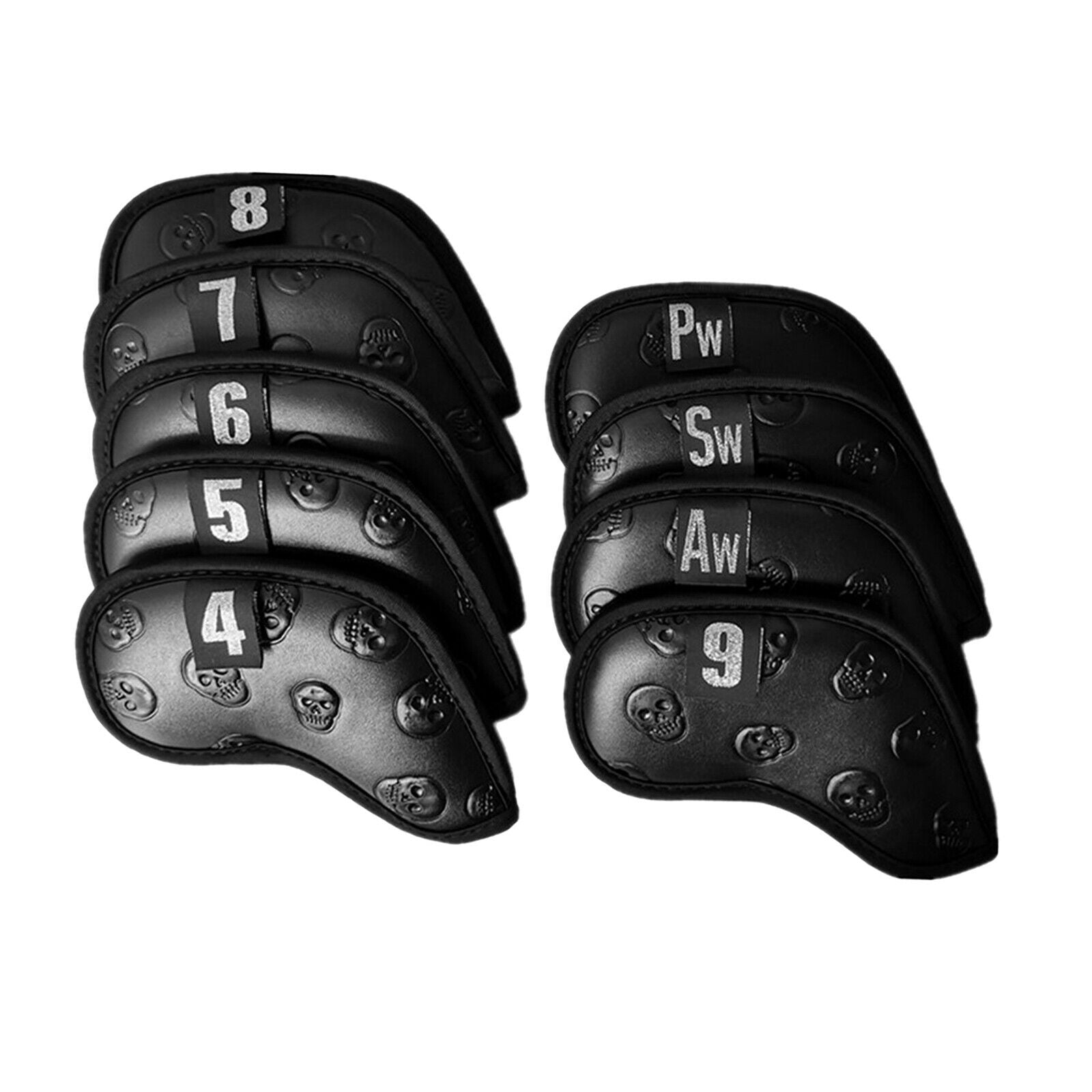 Golf Iron Headcover Club Head Covers PU Leather Anti-slip Guard Accessories