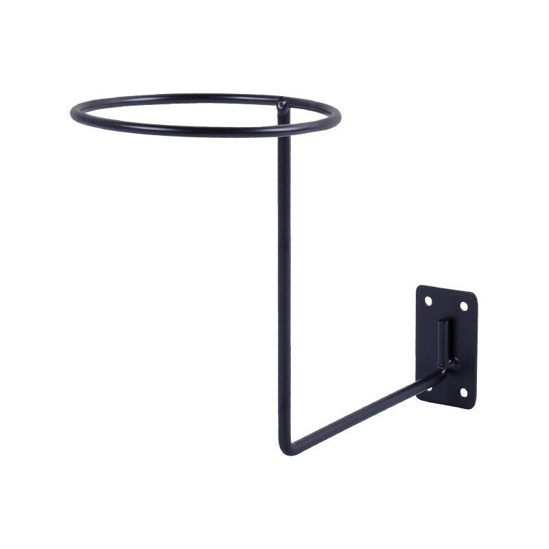 Metal Hat Display Stand Motorcycle Bike Helmet Ball Holder Wall Hook Rack Black