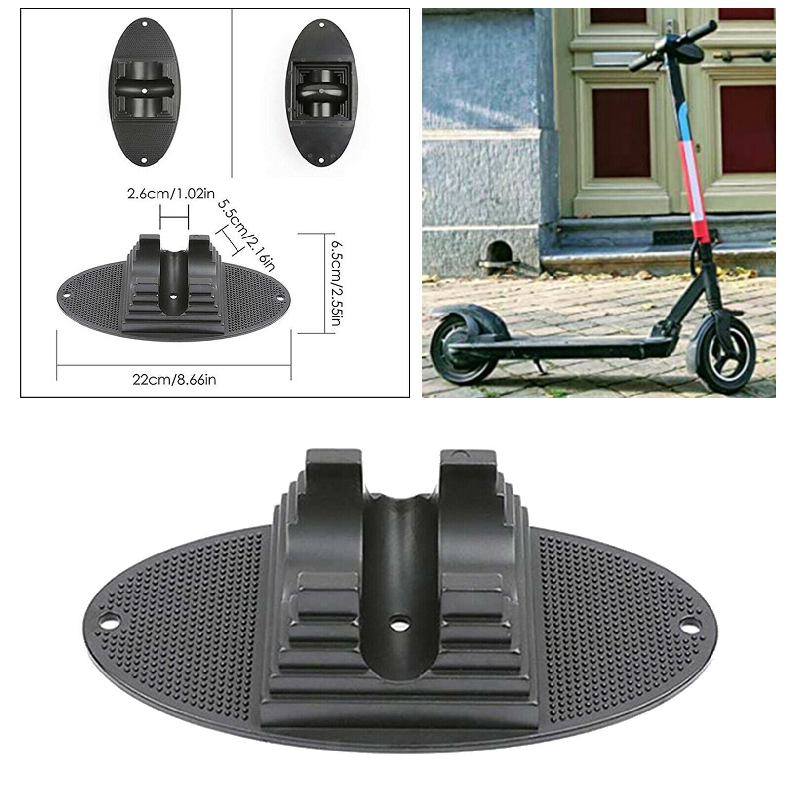 Scooter Stand Parking Front Wheel Ground Floor Holder Stable Bracket Storage