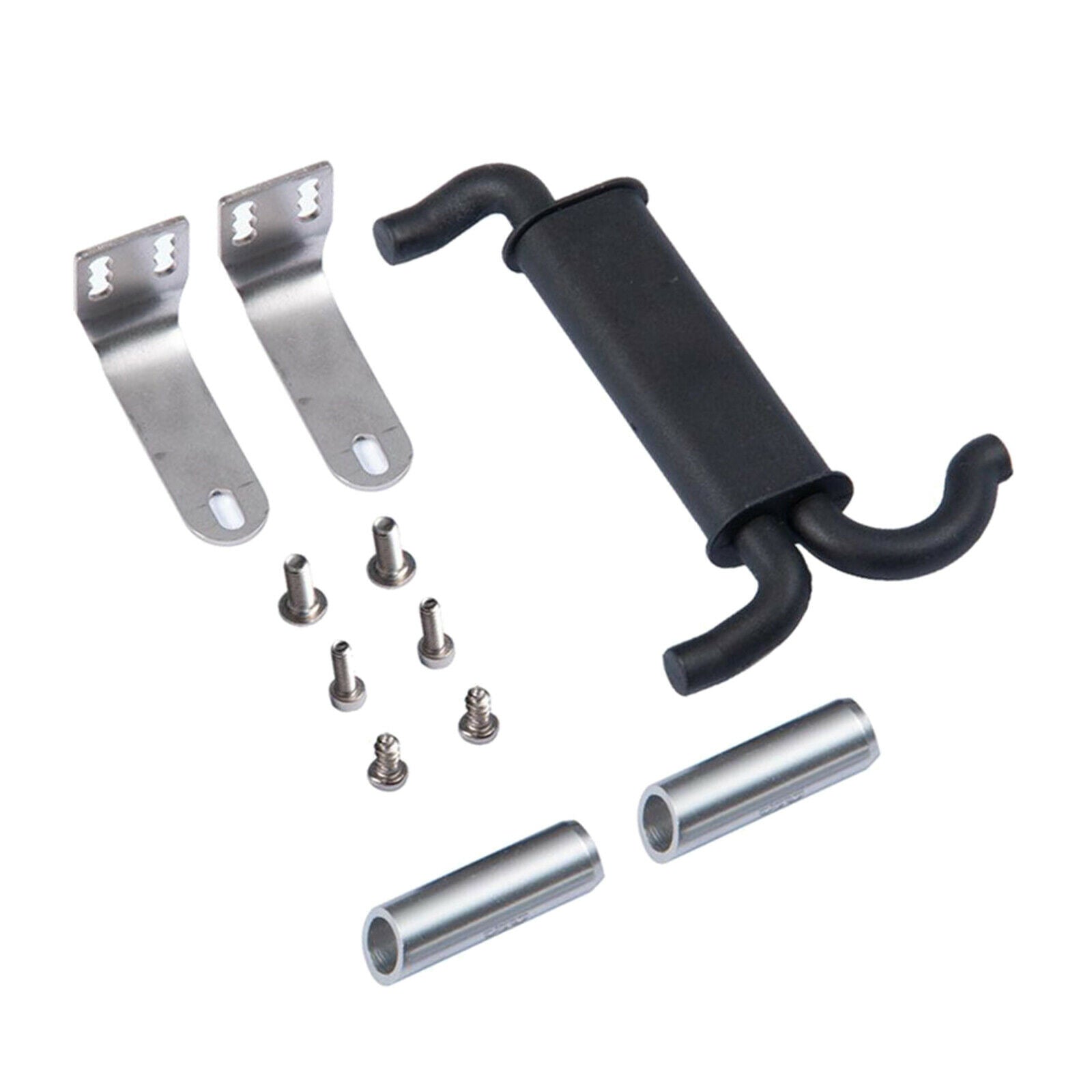 Black Metal Exhaust Pipe Kit Fit For Axial SCX10 90046 -4 1/10 RC Crawler
