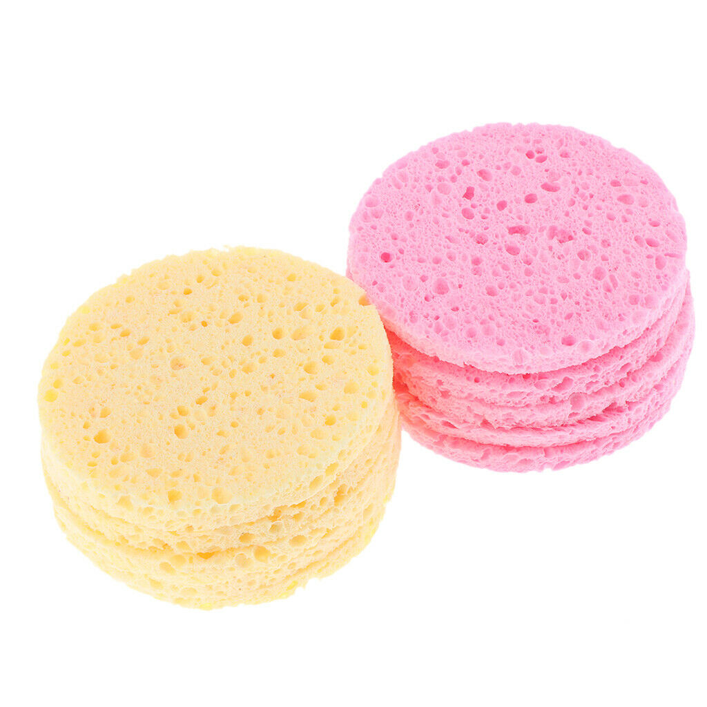 10pcs Cosmetic Face Sponge Pad Puff Deep Cleansing Peeling Wash