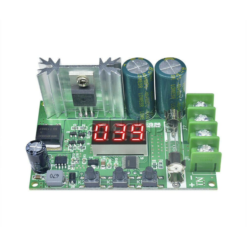 10A DC 12-60V 600W Motor PWM Speed Controller Regulator With Red Digital Display