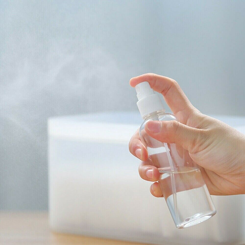 5x 60ML/2 OZ PET Clear Plastic Empty Spray Bottles Refill Mist Pump Travel Reuse