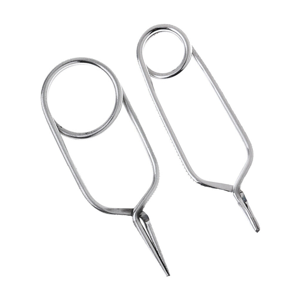 2 Pieces High Quality Fly Tying Hackle Pliers, Designed For Fly Fishing