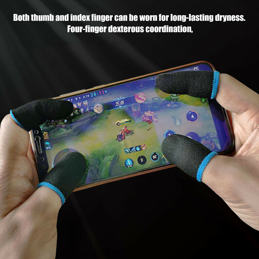 8pcs Mobile Game Sleeve For PUBG UK Smart Touch Screen Finger Gaming Gloves