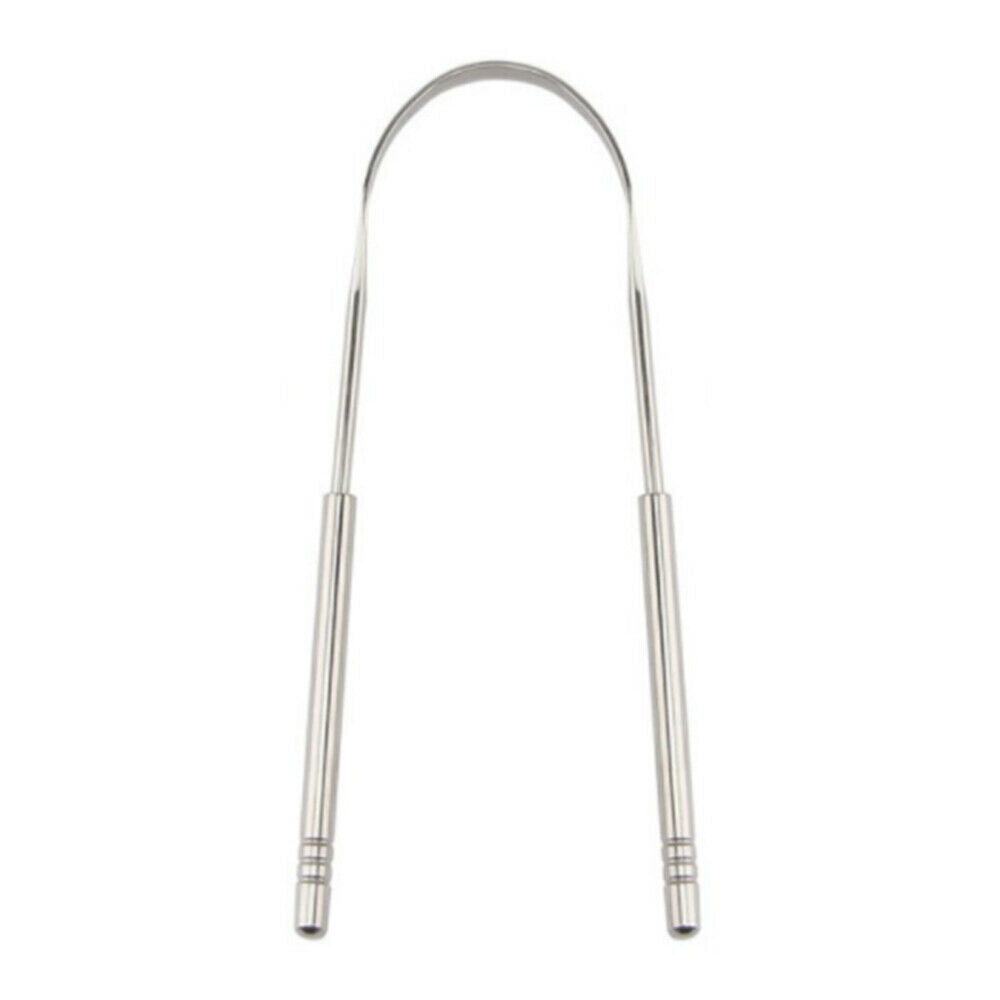 Stainless Steel Tongue Scraper  Cleaning Coated TongueToothbrush Oral Care Tools