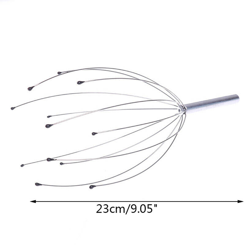 12 Finger Head Massager Octopus Scalp Neck Massagetool Scratcher Tension .l8