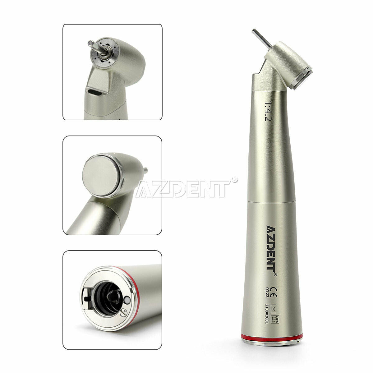 45 Degree Dental Contra Angle with led light surgical handpiece 1:4.2 Increasing