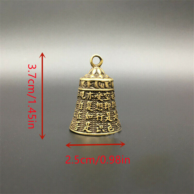 Copper Bell Ornament Buddhist Supplies Brass Pendants for Wealth Safe Lucky