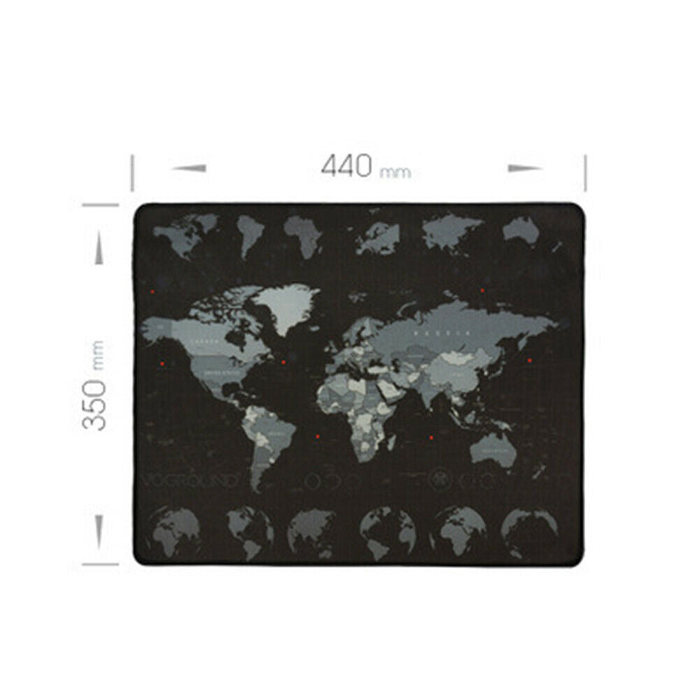 World Map Natural Rubber Mouse Pad Waterproof Game Desk Mousepad Keyboard Mat