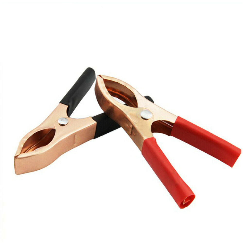 10PCS 30A Car Battery Clip Polishing Electroplating Copper Cables Alligator Clip