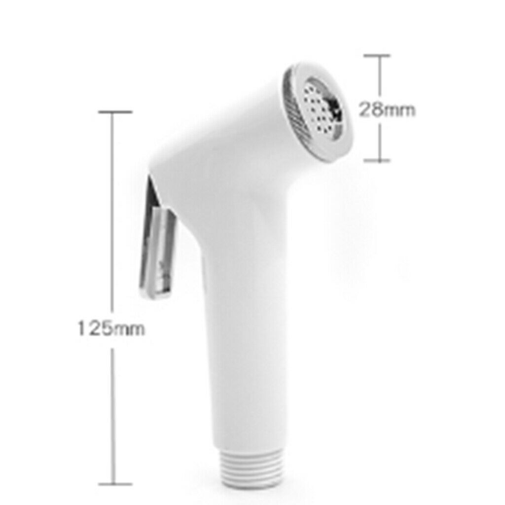 White Bidet Sprayer Handheld Bidet Shattaf Sprayer for Toilet Flushing Gardening