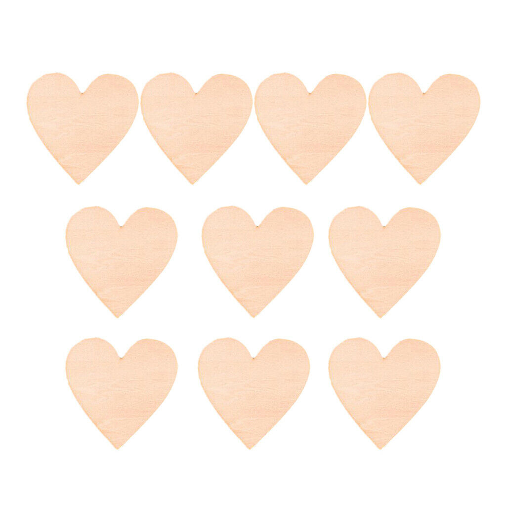 10x large wooden shape blank wood art scrapbooking DIY