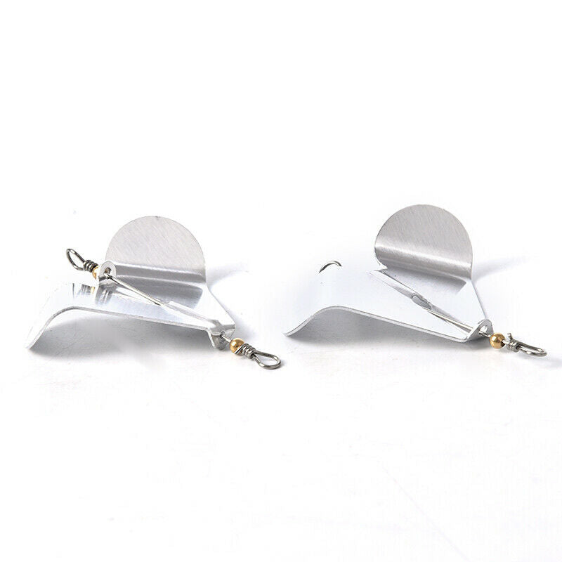 5Pcs Rotating Blade Fishing Metal Spinner Bait Spoon Fishing Wobblers Tac.l8