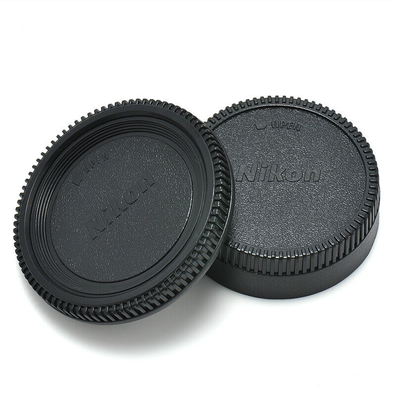 2PCS Body Lens Cover Front + Rear Covers For Nikon AF AF-S Lens DSLR SLR Camera