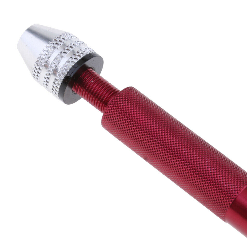 Mini Aluminum Hand Drill Hand Wood Plastic Twist Manual Drill 0.3-3.2mm Red