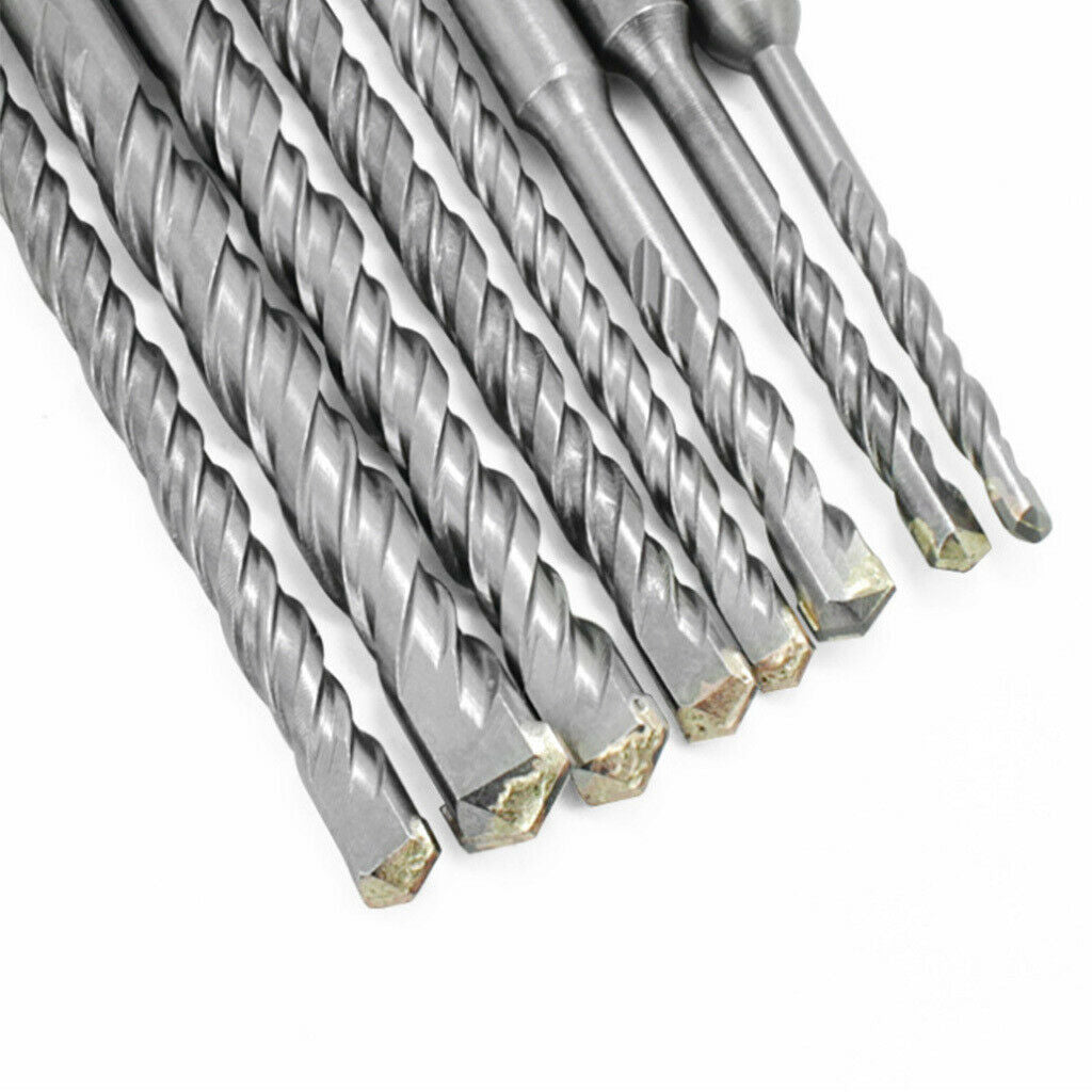 8 Pack Rotary Hammer SDS Plus Drill Bits For Concrete