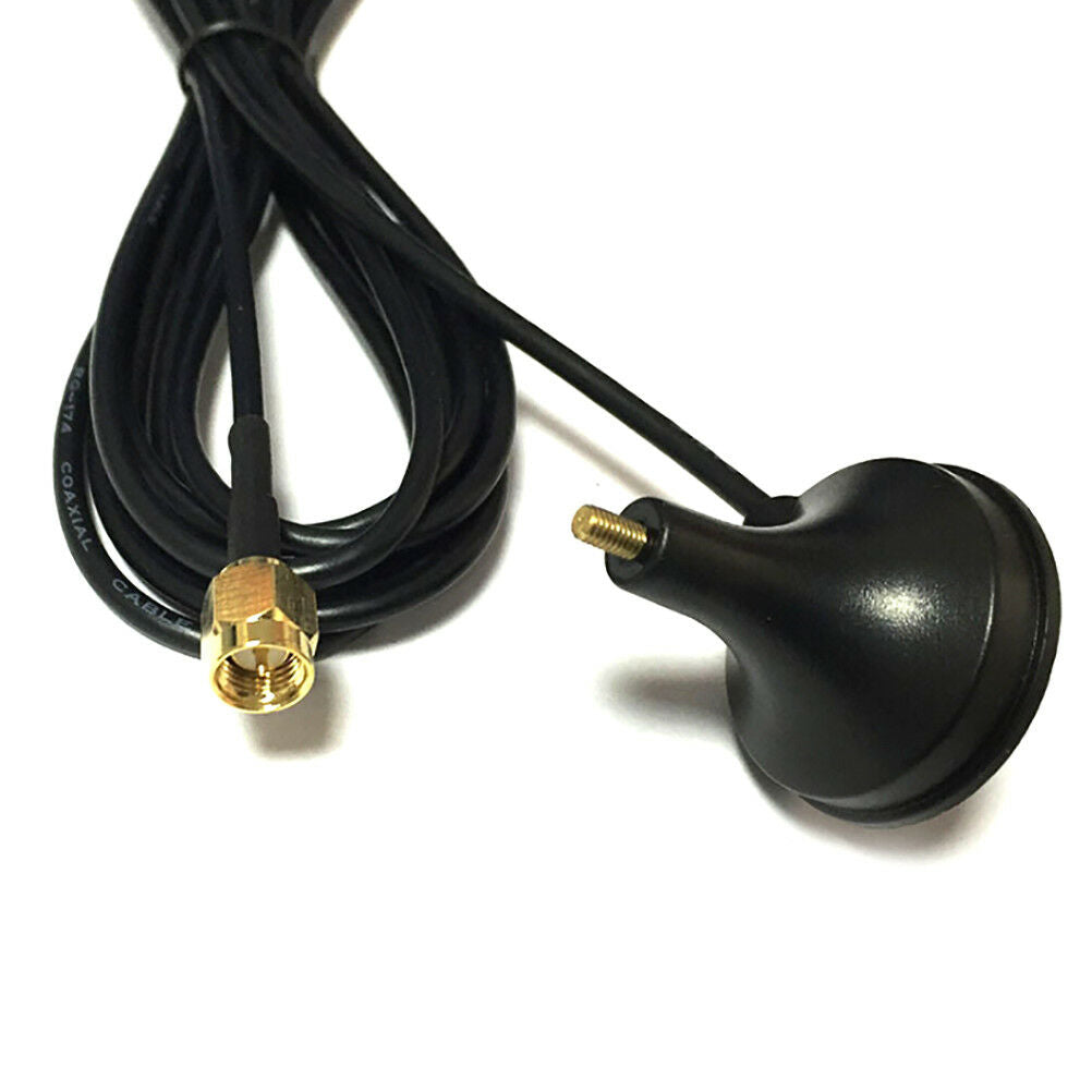 1PC black gsm gprs small suction cup antenna cable 3 m rg174 magnetic bas.l8