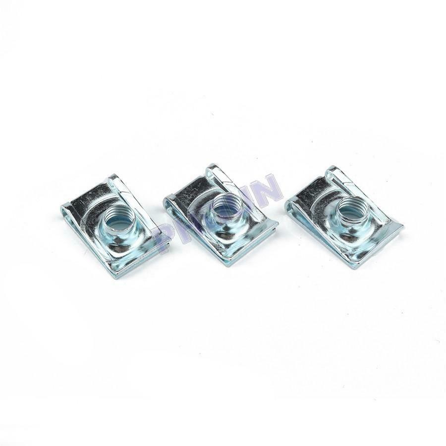 60x M8 Spring Clips Chimney Nuts U Clips Fairing Bodywork Fastener Assorted Kits
