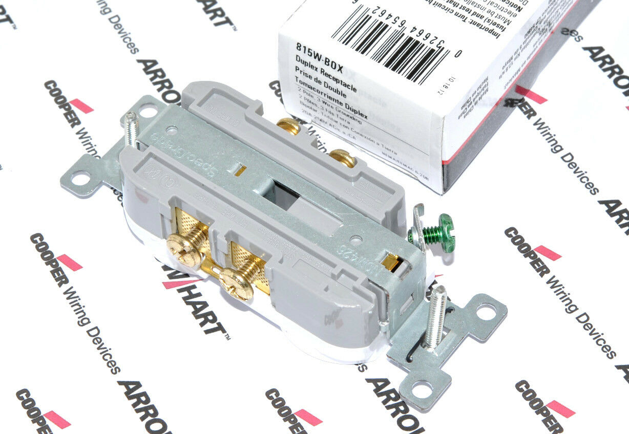 1pcs - COOPER 815W 20A 250V Commercial Grade Duplex Receptacle 6-20R