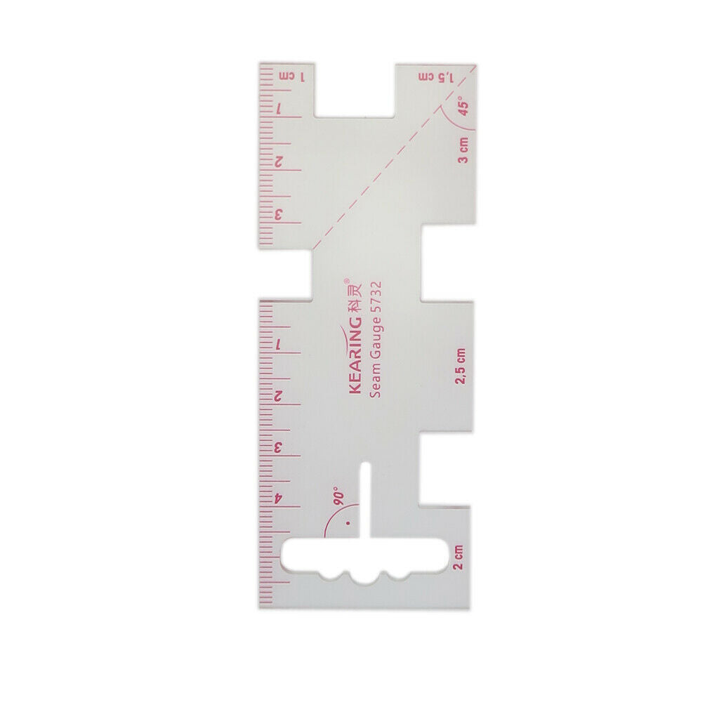 1pc Plastic Sewing Knitting Gauge Metric Ruler Seam Gauge for Sewing Craft