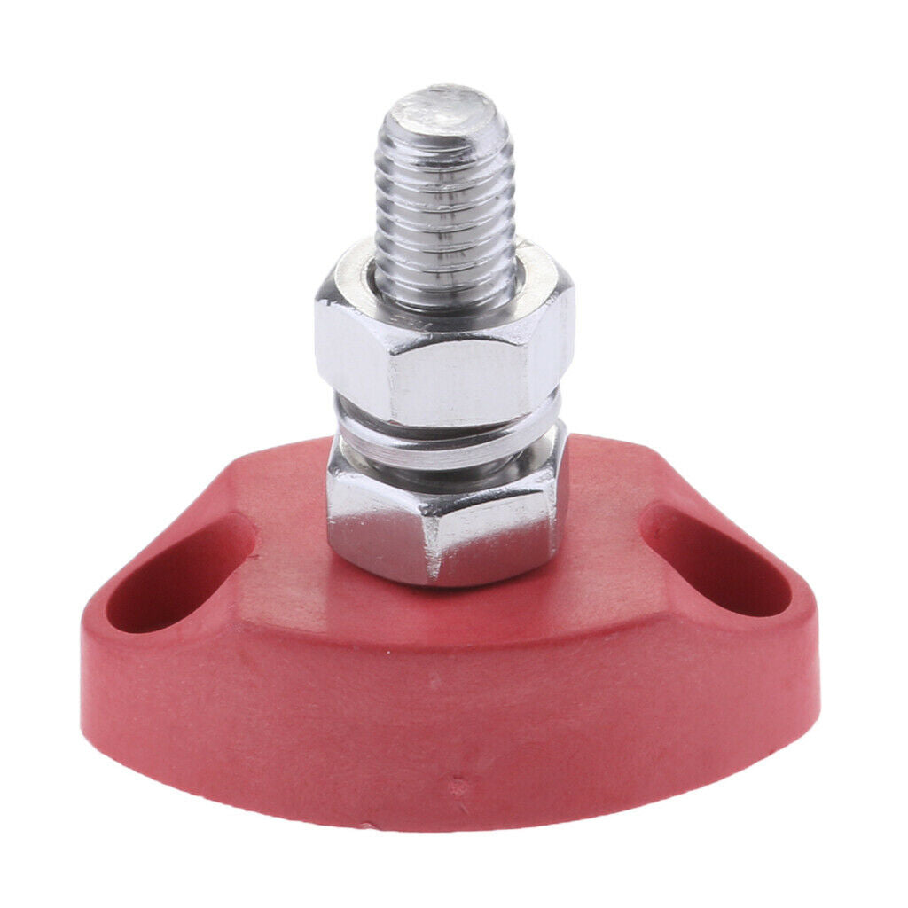 8x Junction Block Power Post Stainless Steel Insulated Terminal Stud 6mm