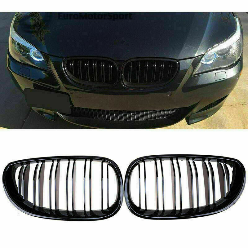 For BMW E60 61 528i 535i 525i 530i 530xi 545i M5 3-10 Front Kidney Grilles Grill