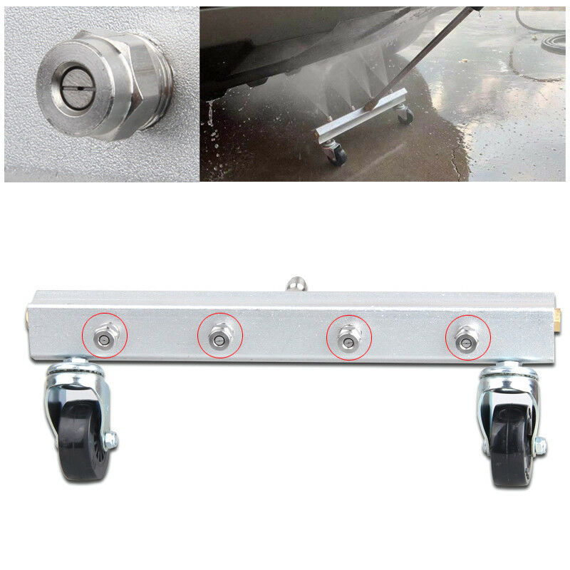 High Pressure Autos Under Body Chassis Washer 4 Spray Nozzle Water Gun Cleaning