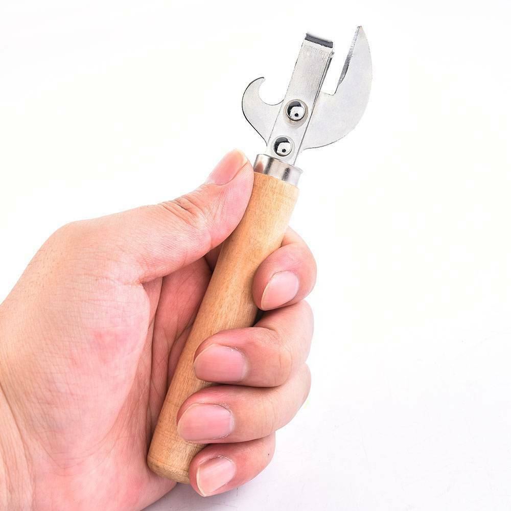 Stainless Steel Traditional Old Fashion Stab Can & Tin Opener and Corkscrew Hot!