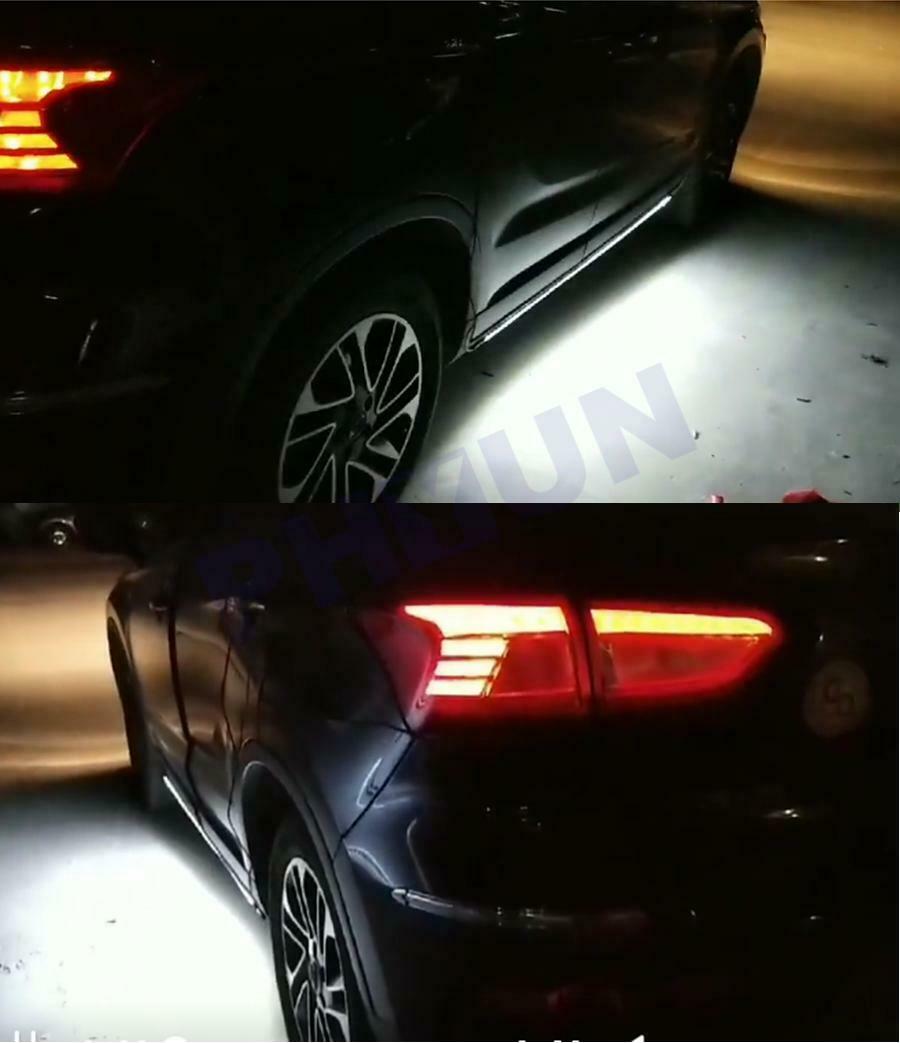 2pc 70"White/Amber(yellow-orange) Switchback/Light Strip Running Board Led Light
