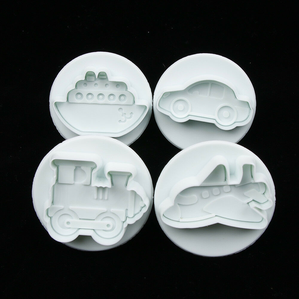 4PCS/LOT Missile vehicle,Tank, Armored car Sample Plastic Cookie Cutter