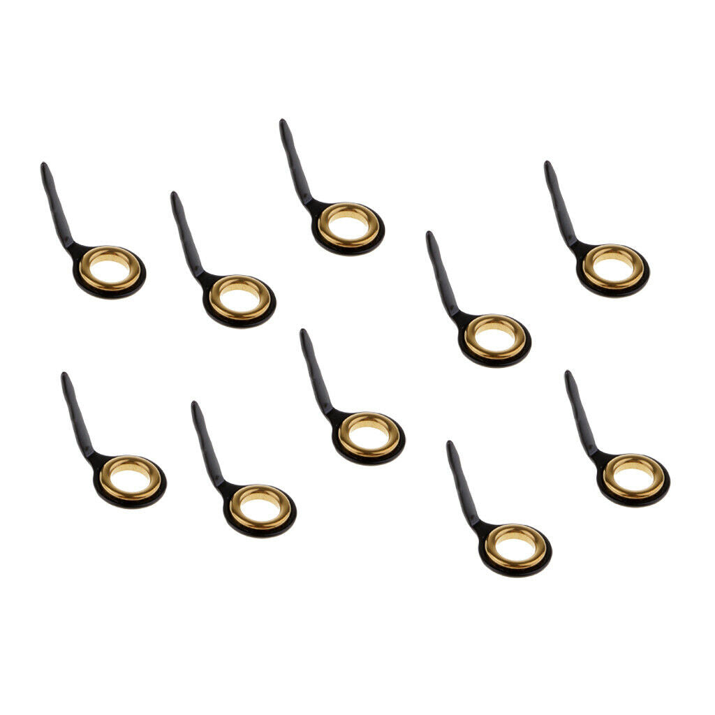 10x Sea Pole Fishing Casting Rod Guides Parts Line Rings DIY Rod Repair Kits