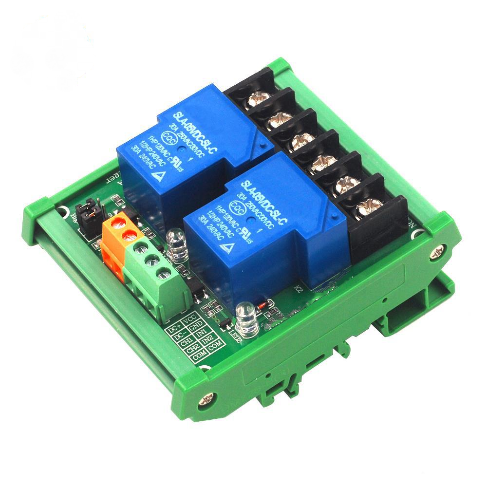 Support High and Low Level Trigger 2 Channels 30A with Optocoupler Isolation