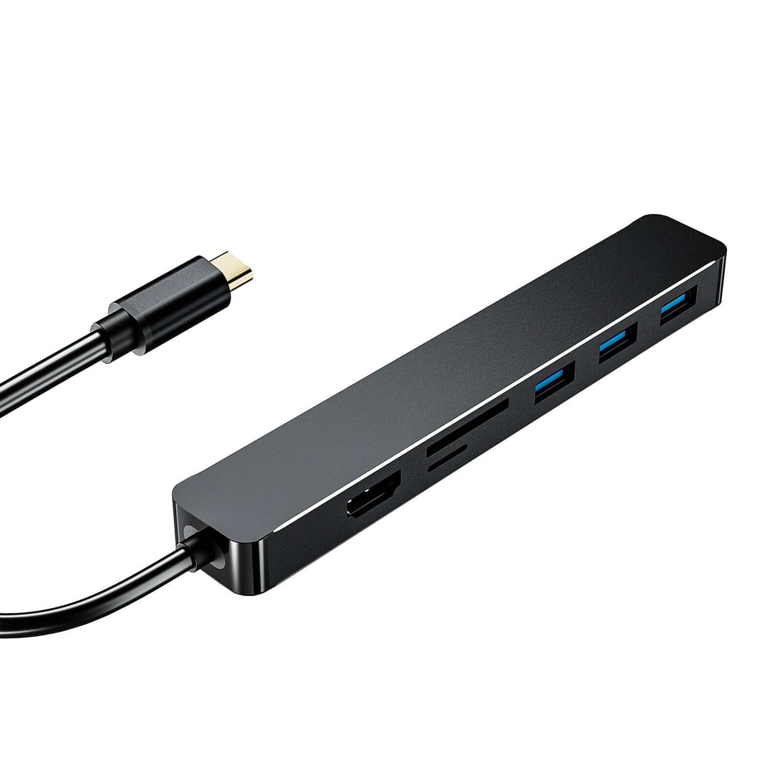 Universal 7 in 1 USB 3.0 C to HDMI Hub Adapter Dongle Plug&Play Superspeed