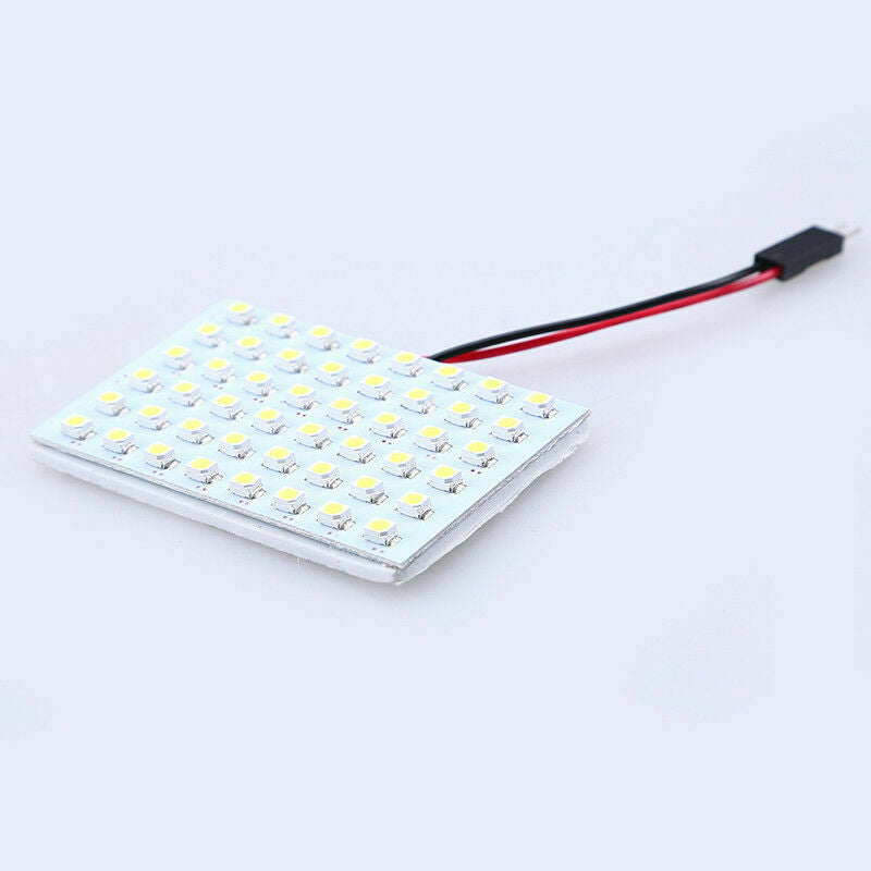 Car Interior T10 BA9S Lights Panel 48 LED Dome Bulbs Lamp Adapter 12V White Auto