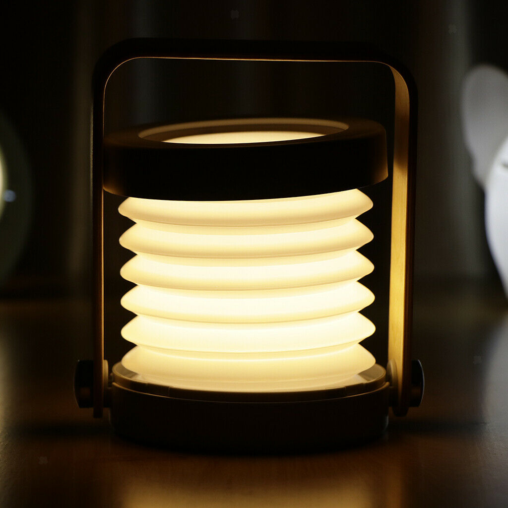 LED Camping Lantern Portable Collapsible Night Lights USB Charge White