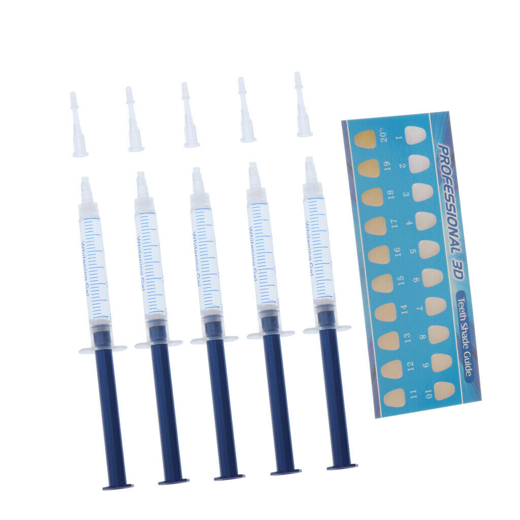 5 Pcs Pro Teeth Whitening Gel Bleach Strong Tooth Whitener  White Gel