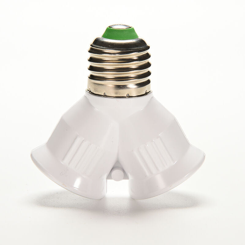 Screw E27 LED Base Light Lamp Bulb Socket 1 to 2 Splitter Adapter Converte.l8