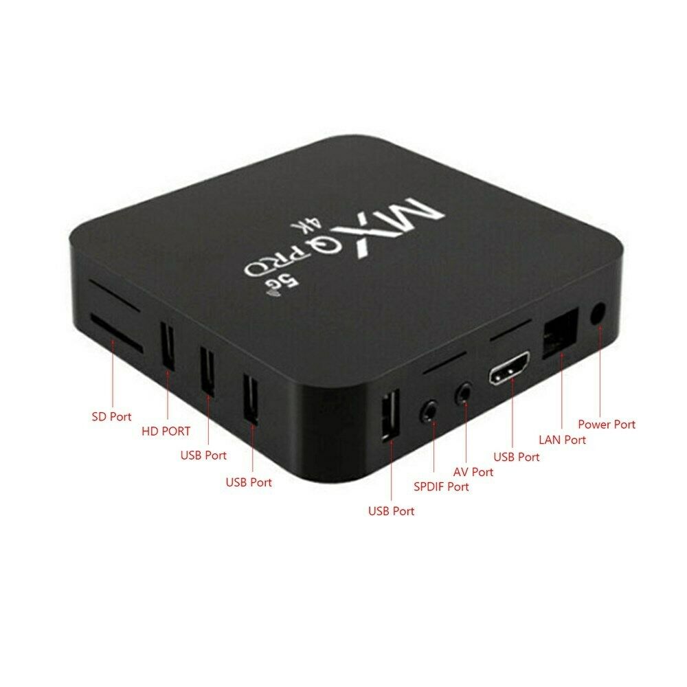5G Wifi MXQ Pro 4K HD 64Bit Android Quad Core Smart TV Box Ram 2GB ROM 16GB B5