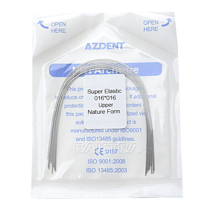 100X AZDENT Dental Orthodontic Niti Super Elastic Rectangular Arch Wire Natural